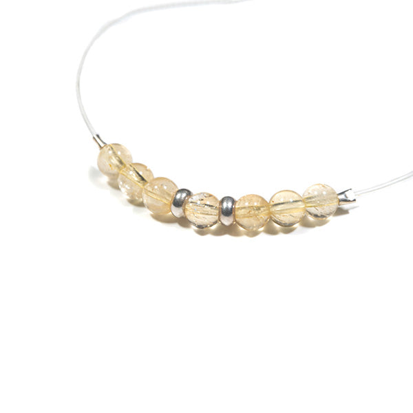 Bracelet artisanal bulle de vie citrine