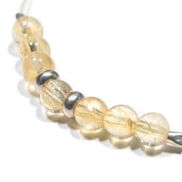 Bracelet artisanal bulle de vie citrine